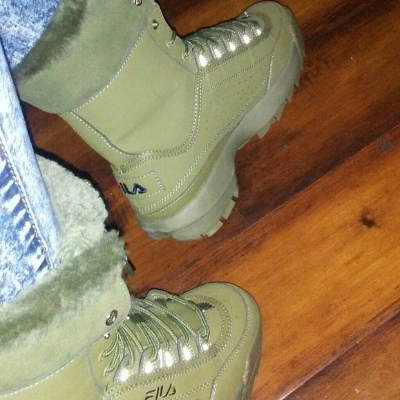fila boots fur